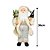 Papai Noel Decorativo Casaco Crochê Rústico Mini Pinheiro e Saco de Presentes 30cm - Magizi - Imagem 5