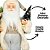 Papai Noel Decorativo Casaco Crochê Rústico Mini Pinheiro e Saco de Presentes 30cm - Magizi - Imagem 2