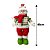 Jogo Papai Noel e Boneco de Neve Em Pé Pelúcia Funny Tricot Verde e Vermelho 40cm - Magizi - Imagem 5