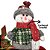 Boneco de Neve Pelúcia na Cerca Base Madeira Presentes e Pinhas- Master Christmas - Imagem 6
