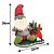 Papai Noel Pelúcia na Cerca Base Madeira Presentes e Pinhas- Master Christmas - Imagem 6