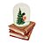 Globo de Neve Natalino Vidro Com Livros Resina Decorativo Luxo 14cm - Nataluz - Imagem 4