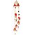 Sino do Vento Natal Casinha Papai Noel Cerâmica 60cm - Nataluz - Imagem 1