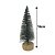 Mini Pinheiro Decorativo Prata Base Tronco Madeira 16cm - Art Christmas - Imagem 4