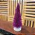 Mini Árvore Natal Enfeite de Mesa Violeta Base Tronco Madeira 16cm - Art Christmas - Imagem 2