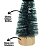 Mini Pinheiro Decorativo Verde Base Tronco Madeira 16cm - Art Christmas - Imagem 2