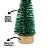 Mini Árvore Natal Enfeite de Mesa Verde Base Tronco Madeira 16cm - Art Christmas - Imagem 3