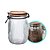 Pote Vidro Hermético Versalhes Tampa Bambu Trava Prime 1200ml - Lehaví - Imagem 6