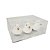 Conjunto 6 Pássaros Decorativo Natal Glitter Branco 8cm - Art Christmas - Imagem 3
