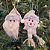 Jogo 6 Carinhas Pelúcia Papai Noel e Boneco de Neve Alpino 13cm - Magizi - Imagem 2