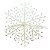 Floco de Neve Decorativo 3D Glitter Brilho Branco 30x30cm - Nataluz - Imagem 1