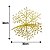 Jogo 4 Flocos de Neve Decorativo 3D Glitter Brilho Dourado 25x25cm - Nataluz - Imagem 7