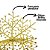 Floco de Neve Decorativo 3D Glitter Brilho Dourado 25x25cm - Nataluz - Imagem 3