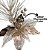 Kit 2 Galhos Flor Natal Bico de Papagaio Glitter Champanhe Luxo 28cm - Magizi - Imagem 5