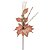 Kit 2 Galhos Natal Flor Bico de Papagaio Veludo Rosa Texturizado Luxo 30cm - Magizi - Imagem 5