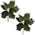 Kit 2 Flores Bico de Papagaio Veludo Verde Texturizado Luxo 25cm - Magizi - Imagem 1