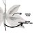 Kit 3 Borboletas Flor Pick Natal Veludo e Glitter Prata 20cm - Art Christmas - Imagem 3