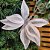 Kit 3 Borboletas Flor Pick Natal Veludo e Glitter Prata 20cm - Art Christmas - Imagem 2