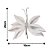 Kit 3 Borboletas Flor Pick Natal Veludo e Glitter Prata 20cm - Art Christmas - Imagem 4