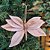 Kit 3 Borboletas Flor Pick Natal Veludo Rosê e Glitter Dourado 20cm - Art Christmas - Imagem 2