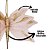 Kit 3 Borboletas Flor Pick Natal Veludo Rosê e Glitter Dourado 20cm - Art Christmas - Imagem 3