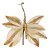 Kit 3 Borboletas Flor Pick Natal Veludo e Glitter Dourada 20cm - Art Christmas - Imagem 4
