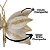 Kit 3 Borboletas Flor Pick Natal Veludo e Glitter Champanhe 20cm - Art Christmas - Imagem 3