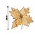 Kit 4 Flores Pick Natal Bico de Papagaio Veludo Texturizado Champanhe 20cm - Master Christmas - Imagem 3