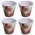 Kit 4 Vasos Cachepot Multiuso Estampa Natal Papai Noel 10cm - Magizi - Imagem 1