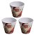 Kit 3 Vasos Cachepot Multiuso Estampa Natal Papai Noel 10cm - Magizi - Imagem 1