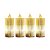 Jogo 4 Velas Eletrônicas Led Decorativa Acrílico Canelado 8cm - Magizi - Imagem 1