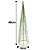 Jogo 2 Árvores Cone Aramado Verde Line Algodão Brilho Suave 40cm e 60cm - Magizi - Imagem 5