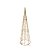Árvore Cone Aramado Dourado Iluminada 40cm Trançado Fio Furta Cor - Magizi - Imagem 1
