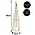 Árvore Cone Aramado Dourado Iluminada 40cm Trançado Fio Furta Cor - Magizi - Imagem 4