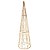 Árvore Cone Aramado Dourado Iluminada 60cm Trançado Fio Furta Cor - Magizi - Imagem 1