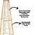 Árvore Cone Aramado Dourado Iluminada 50cm Trançado Fio Furta Cor - Magizi - Imagem 3