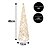 Árvore Cone Aramado Rattan Rústico 40cm Bege e Branco Iluminada LED 10 Lâmpadas - Magizi - Imagem 4