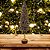 Árvore Decorativa Pinheiro Champanhe Brilho 50cm Base Tronco Natural - Cromus - Imagem 6