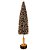 Árvore Decorativa Pinheiro Champanhe Brilho 50cm Base Tronco Natural - Cromus - Imagem 1