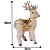 Jogo Rena Decorativa Em Pé e Deitada Sisal e Pelúcia Champanhe Arranjo Dourado 45cm - Cromus - Imagem 4