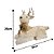 Rena Decorativa Deitada Sisal e Pelúcia Champanhe Arranjo Dourado 30cm - Cromus - Imagem 5