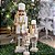 Jogo 3 Quebra Nozes Decorativo Branco e Dourado Luxo 28, 40 e 60cm Articulado - Magizi - Imagem 2