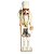 Jogo 3 Quebra Nozes Decorativo Branco e Dourado Luxo 28, 40 e 60cm Articulado - Magizi - Imagem 4