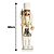 Jogo Quebra Nozes Decorativo Branco e Dourado Luxo 40 e 60cm Articulado - Magizi - Imagem 6