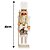 Jogo Quebra Nozes Decorativo Branco e Dourado Luxo 40 e 60cm Articulado - Magizi - Imagem 7