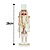 Boneco Quebra Nozes Decor 28cm Branco e Dourado Bastão Estrela Articulado - Magizi - Imagem 4