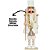 Boneco Quebra Nozes Decor 28cm Branco e Dourado Bastão Estrela Articulado - Magizi - Imagem 3