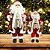 Jogo Papai Noel Decor Vermelho Luxo Saco Presentes Decorado e Trenó Madeira 30 e 45cm - Magizi - Imagem 2