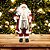 Papai Noel Decorativo Vermelho Luxo Saco Presentes Decorado e Trenó Madeira 45cm - Magizi - Imagem 5