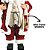 Papai Noel Decorativo Vermelho Luxo Saco Presentes Decorado e Trenó Madeira 45cm - Magizi - Imagem 4